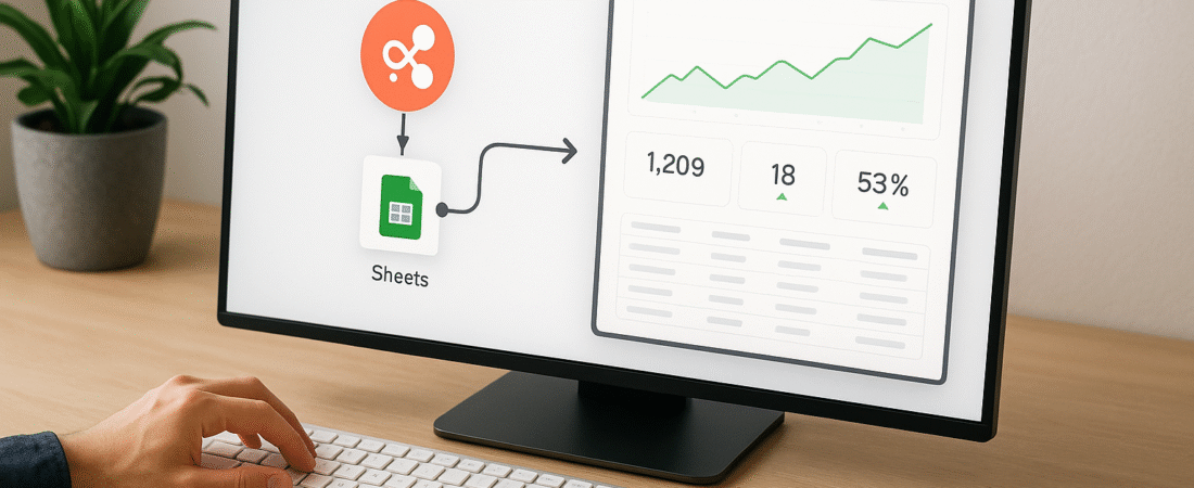 Cómo crear un dashboard con IA sin programar (N8N + Bolt + Google Sheets) en 20 minutos