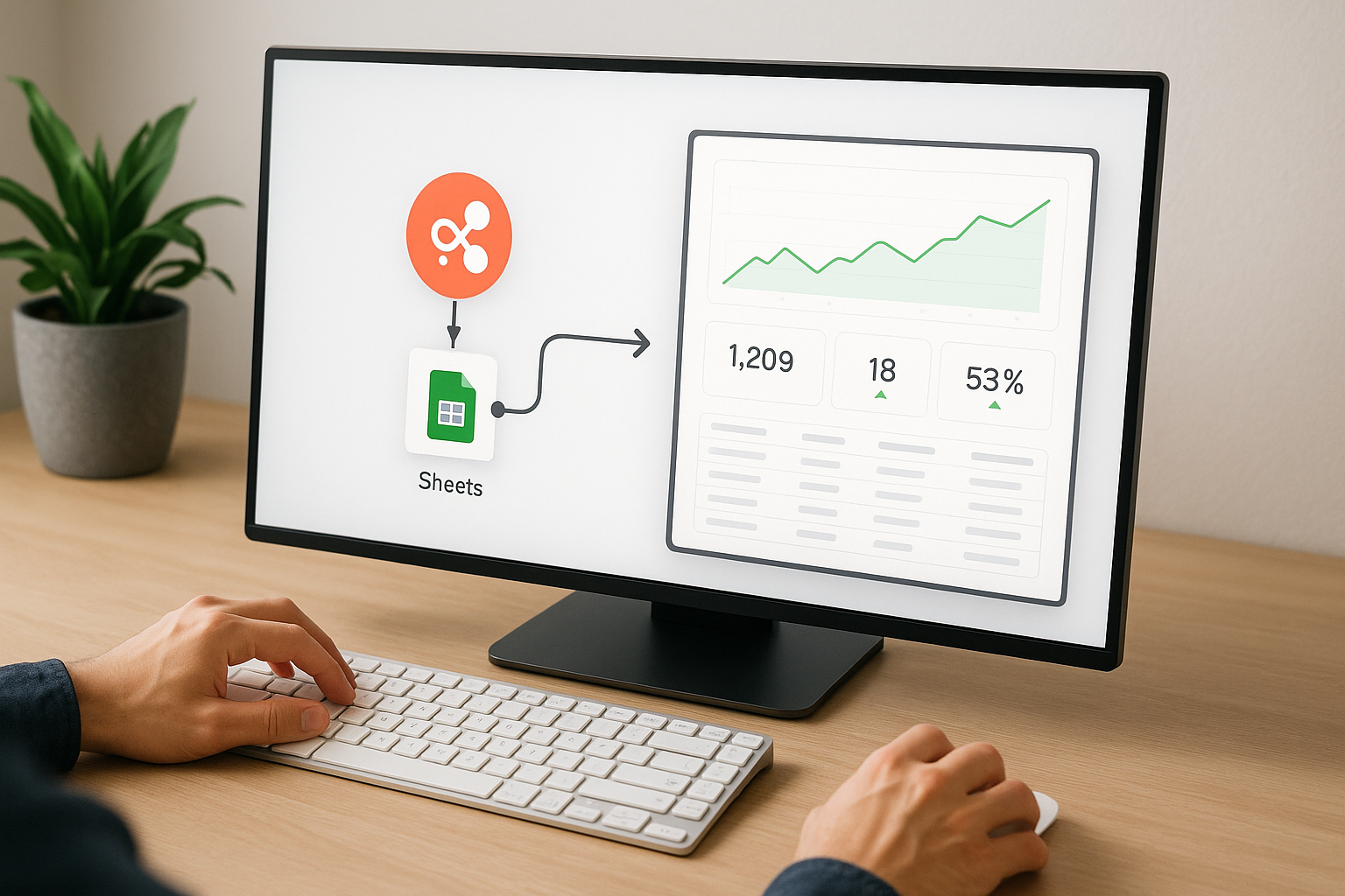 Cómo crear un dashboard con IA sin programar (N8N + Bolt + Google Sheets) en 20 minutos