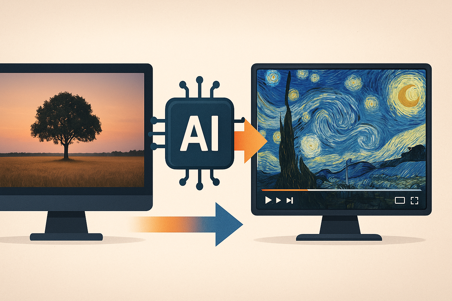 IA imagen a video gratis: la técnica que transforma videos en tiempo real con cambios semánticos y control total